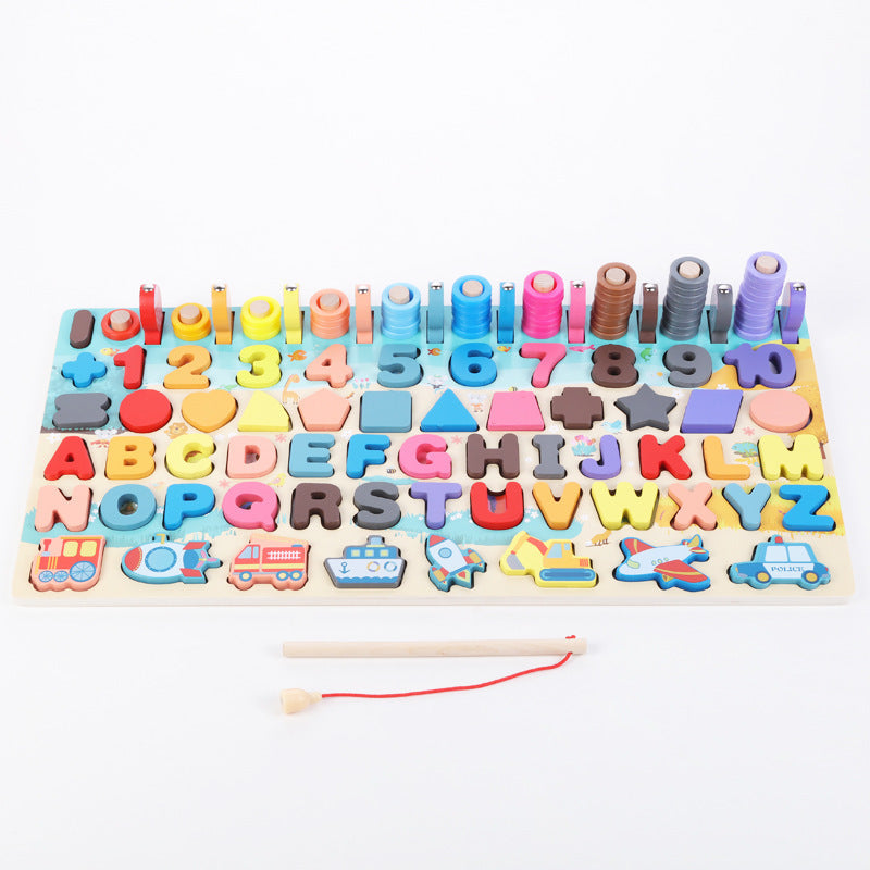 Montessori Math &amp; Fishing Board - Educational Toy for Toddlers
