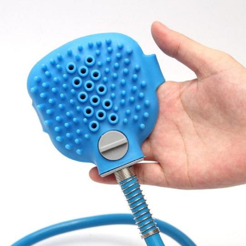 Pet Shower Sprayer &amp; Massager - Dog Cat Bathing Tool with Brush