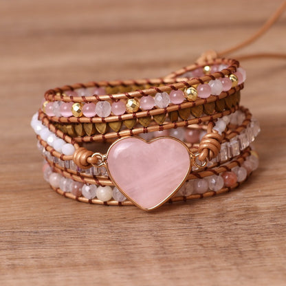 Love Pink Crystal Bracelets