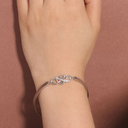 Infinity Heart Bangle