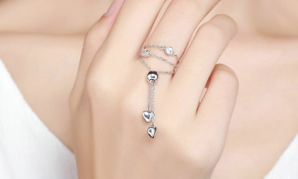 Simple Heart Lace-up Women Bracelet