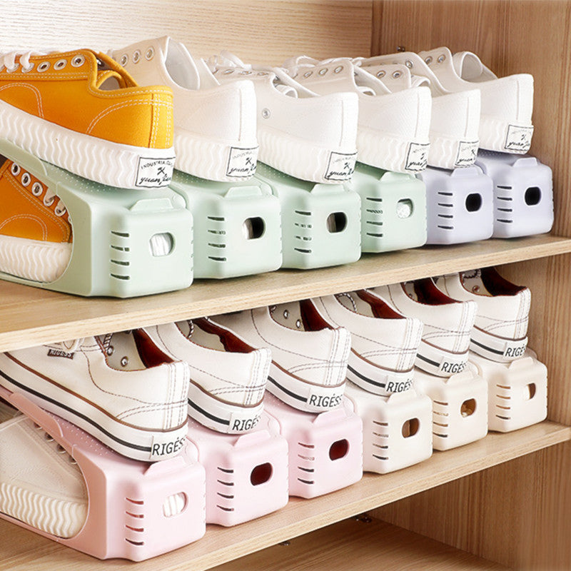 Stackable Shoe Storage Organizer - Space-Saving Closet Solution