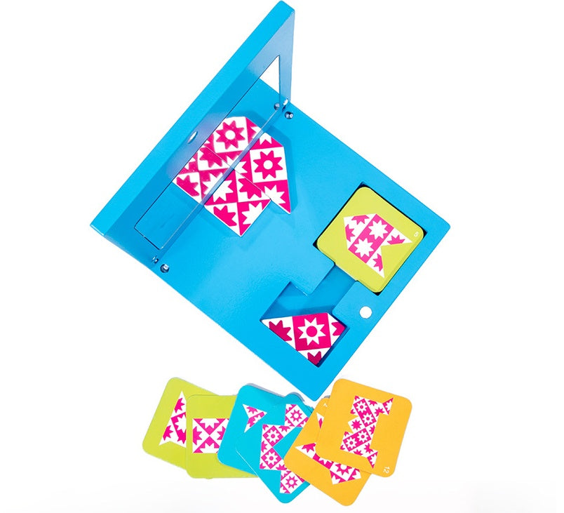 Montessori Mirror Mosaic Puzzle - Educational Wooden Toy