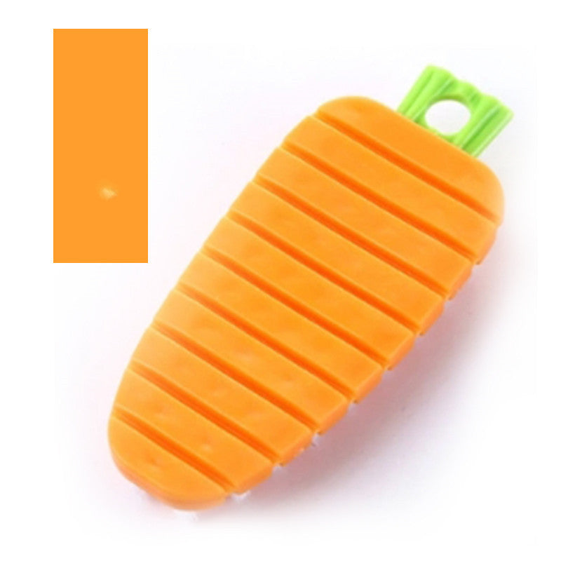 Flexible Vegetable &amp; Fruit Cleaning Brush - Fresh Produce Scrubber
