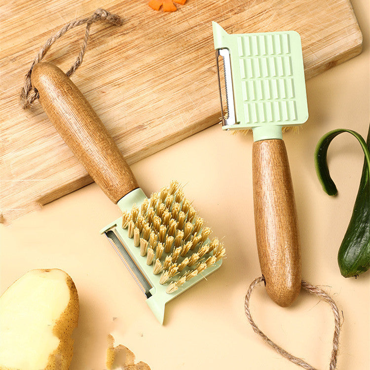 Eco-Friendly Bamboo Fruit &amp; Vegetable Peeling Brush