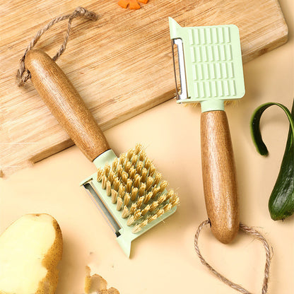 Eco-Friendly Bamboo Fruit &amp; Vegetable Peeling Brush