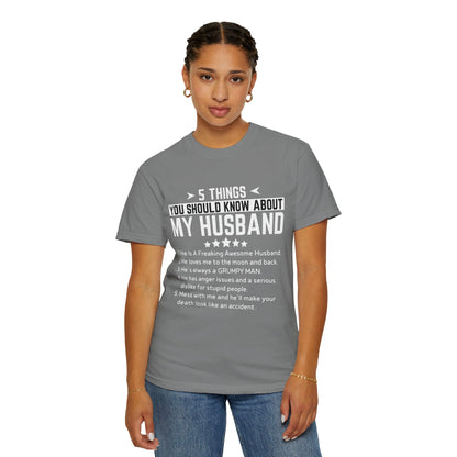 To My Wife | Unisex Garment-Dyed T-shirt