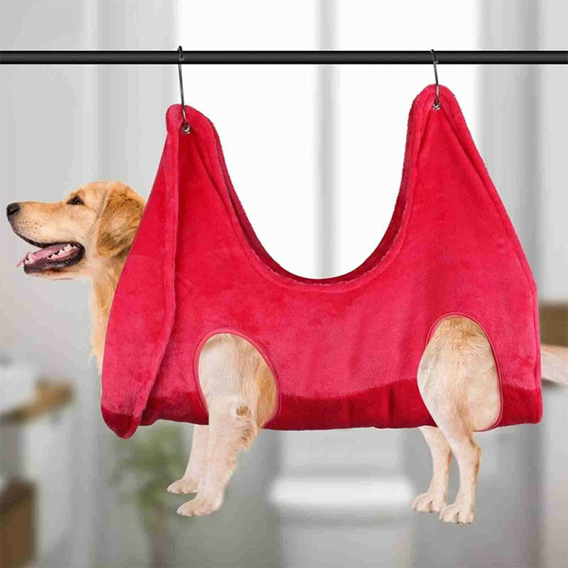 Pet Grooming Hammock - Stress-Free Dog Cat Restraint for Nail Trimming