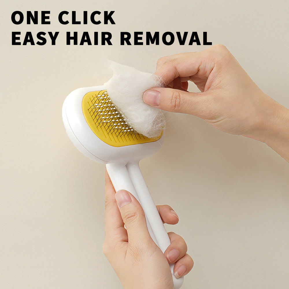 Professional Pet Grooming Brush - Stainless Steel for All Coat Types