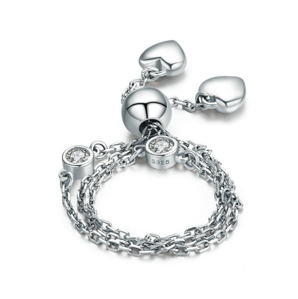 Simple Heart Lace-up Women Bracelet