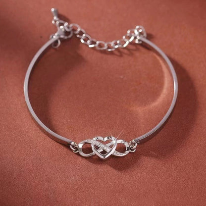 Infinity Heart Bangle