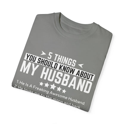 To My Wife | Unisex Garment-Dyed T-shirt