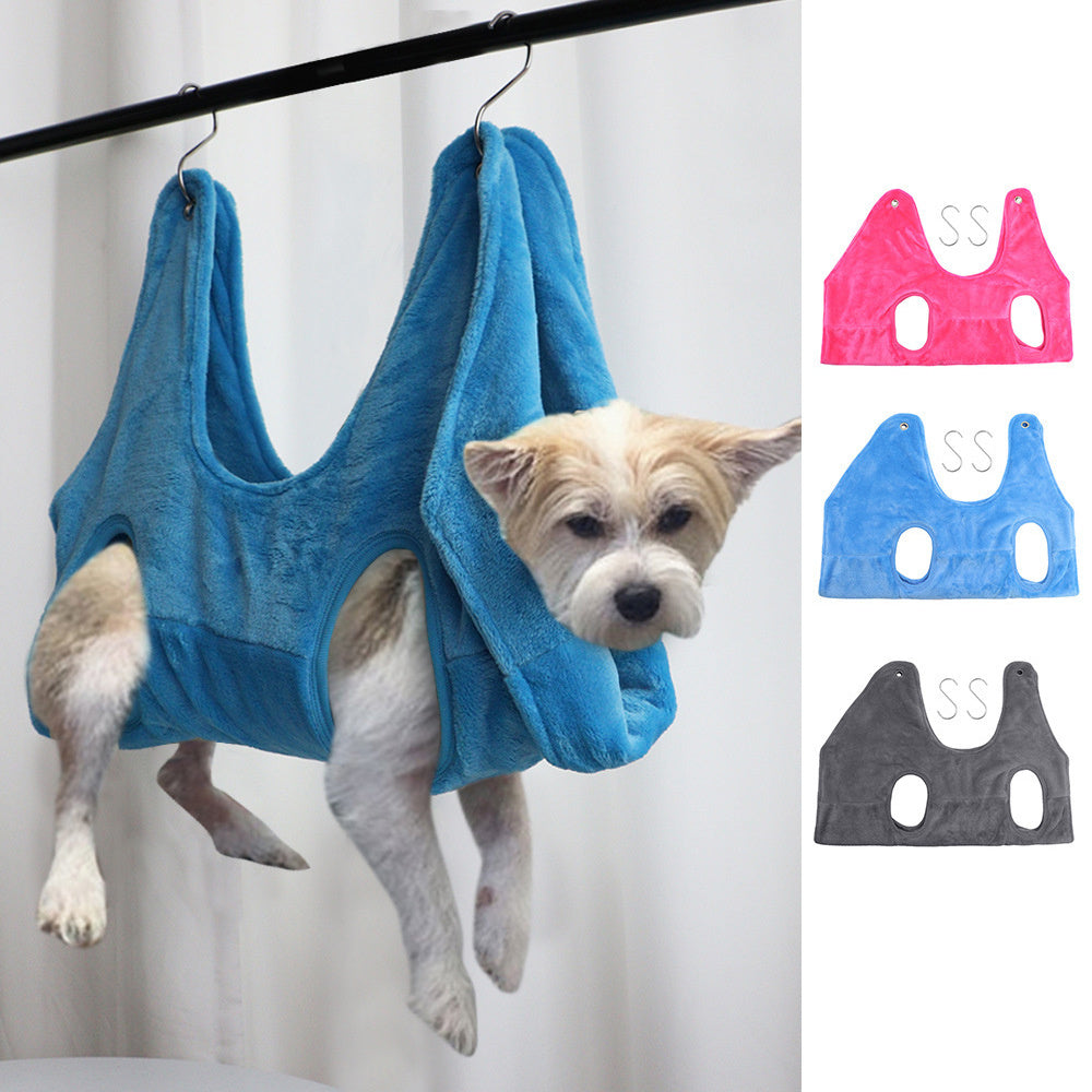 Pet Grooming Hammock - Stress-Free Dog Cat Restraint for Nail Trimming