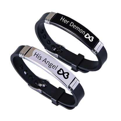Heart Infinity Stainless Steel Bracelet