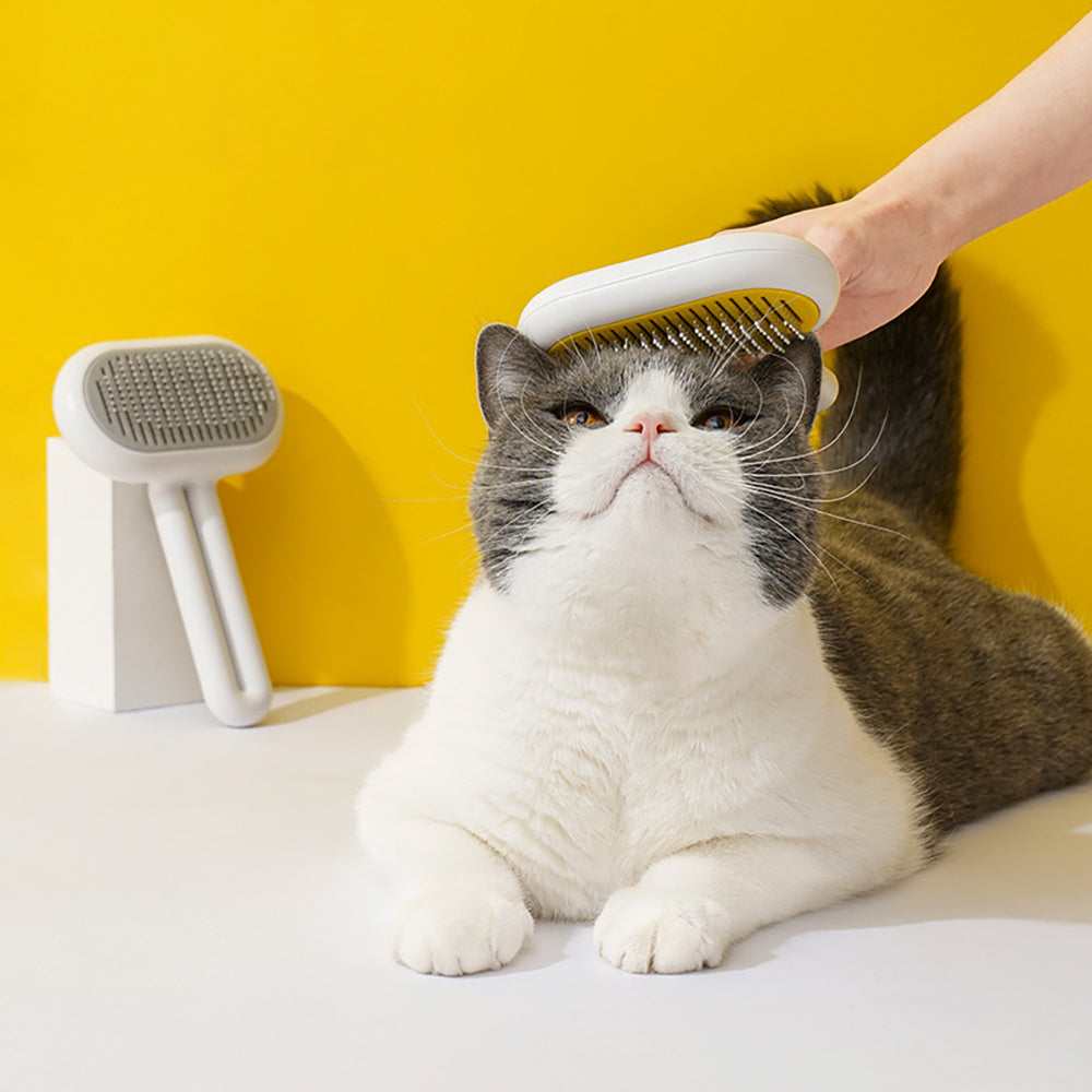 Professional Pet Grooming Brush - Stainless Steel for All Coat Types