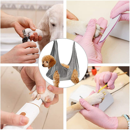 Pet Grooming Hammock - Stress-Free Dog Cat Restraint for Nail Trimming