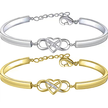 Infinity Heart Bangle
