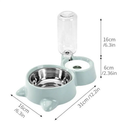 Automatic Pet Water Fountain - Gravity-Fed Dog Cat Water Dispenser