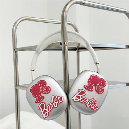 Kawaii Cartoon Anime Barbie Suitable for Airpods Max Protective Cover Apple Head-Mounted Ear Caps Earmuffs Headphone Shell