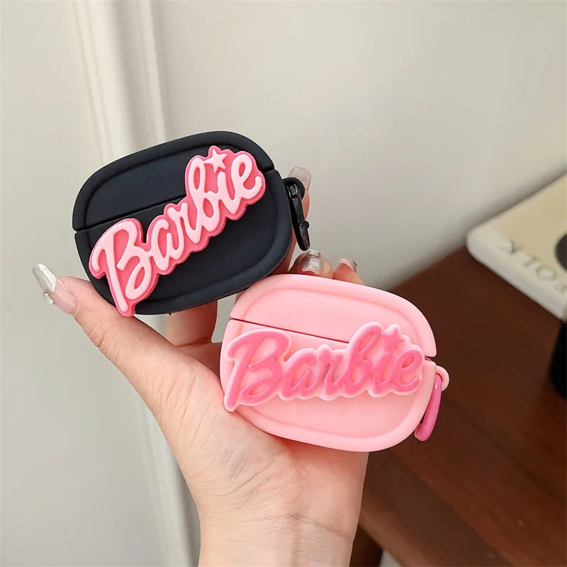 MINISO Cartoon Fashions Barbie Earphone Cover For Apple AirPods 1 2 3 Generation Airpods Pro Wireless Bluetooth Headphone Case