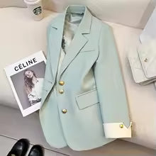 2024 Women Single Breasted Loose White Blazer Office Lady Loose Classic Coat Basic Suit Jacket Female Chic Outwear Clothing