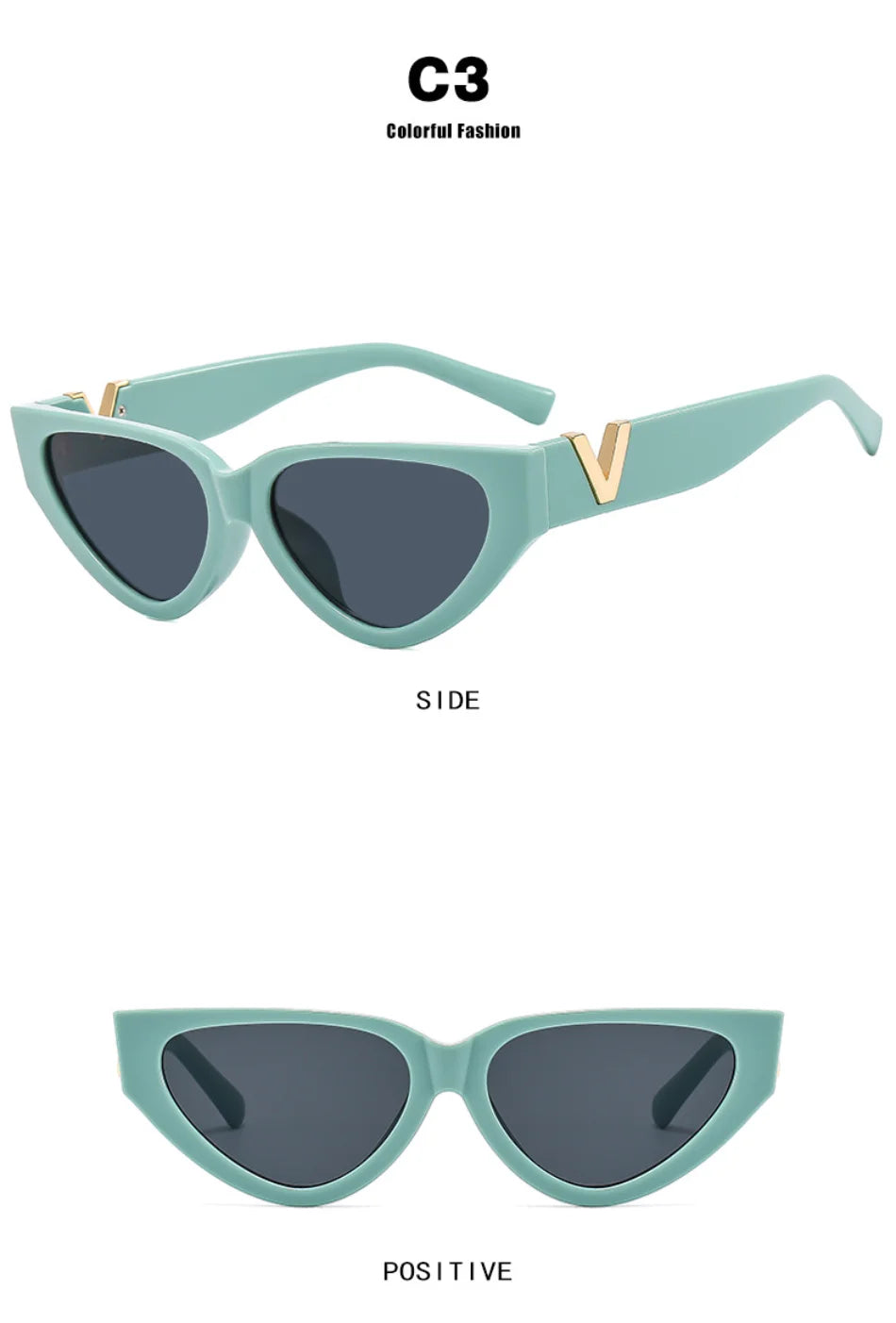 Luxury Vintage Cat Eyt Sunglasses Women 2023 Fashion V Brand Designer Cateye Sun Glasses Female Eyewear UV400 Gafas De Sol Mujer