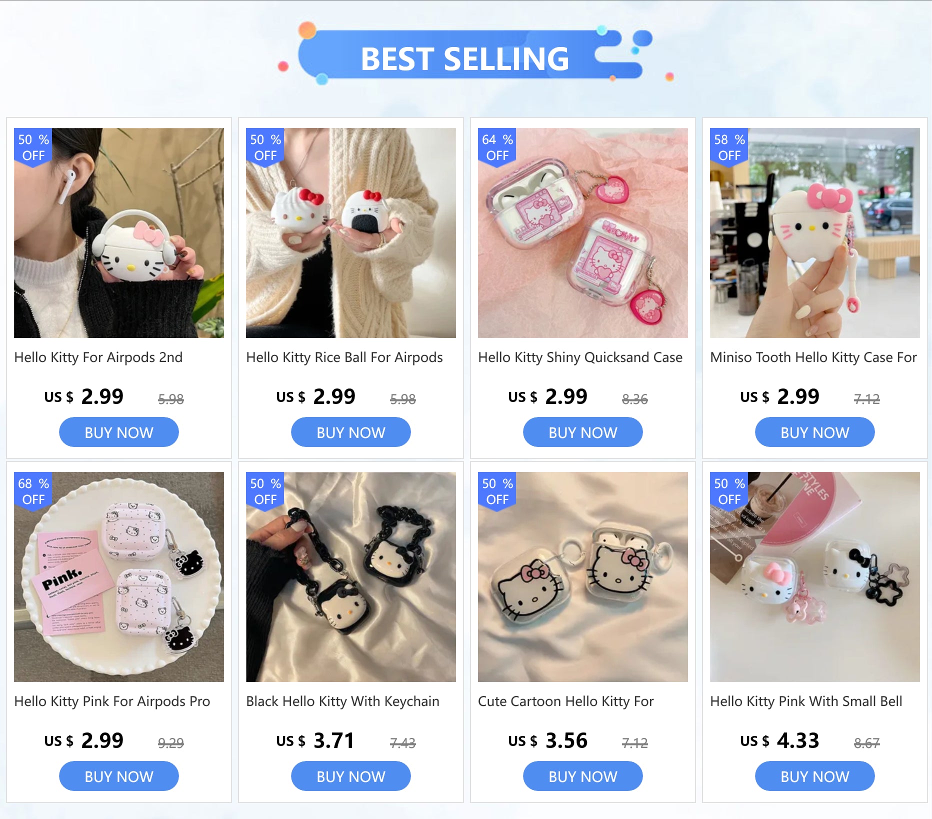 Miniso Barbie Women Money Bag Case For Airpods Pro Case,Soft Silicone Earphone Cover For Airpods 3 Case With Key Chain For Girls