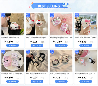Miniso Barbie Women Money Bag Case For Airpods Pro Case,Soft Silicone Earphone Cover For Airpods 3 Case With Key Chain For Girls