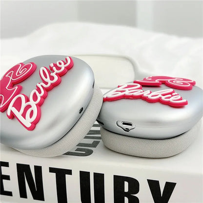 Kawaii Cartoon Anime Barbie Suitable for Airpods Max Protective Cover Apple Head-Mounted Ear Caps Earmuffs Headphone Shell