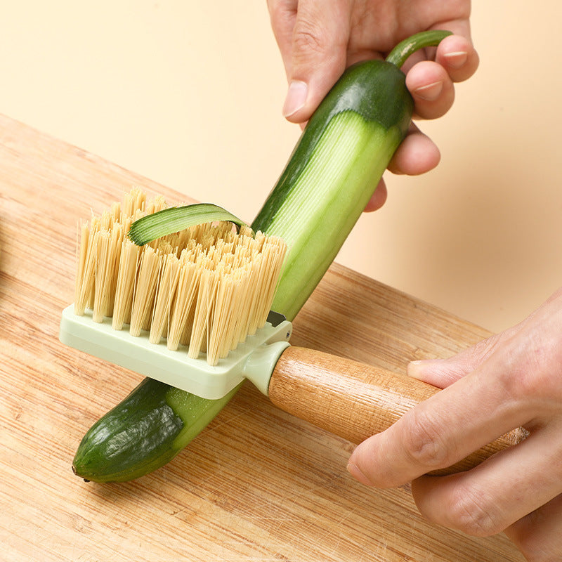 Eco-Friendly Bamboo Fruit &amp; Vegetable Peeling Brush