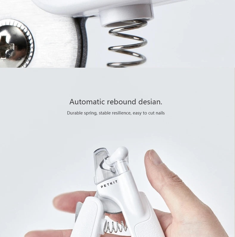 LED Pet Nail Clippers - Professional Dog Cat Nail Trimmer with Light