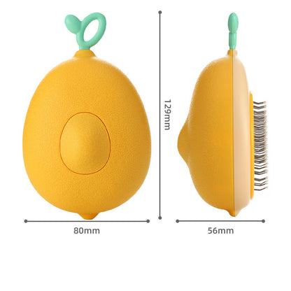 Self-Cleaning Pet Brush - One-Button Hair Removal for Dogs &amp; Cats