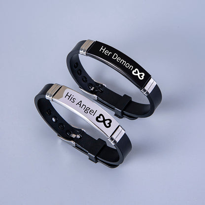 Heart Infinity Stainless Steel Bracelet
