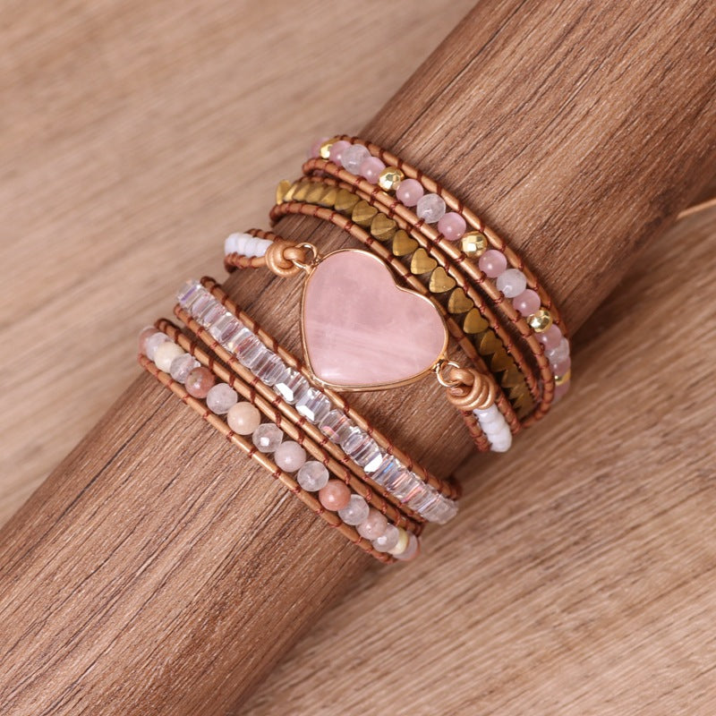 Love Pink Crystal Bracelets