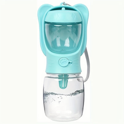 2-in-1 Dog Water Bottle - Portable Travel Bottle with Food Container