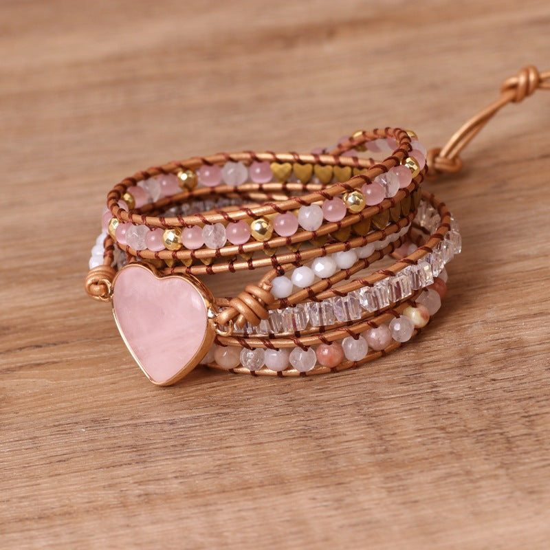 Love Pink Crystal Bracelets