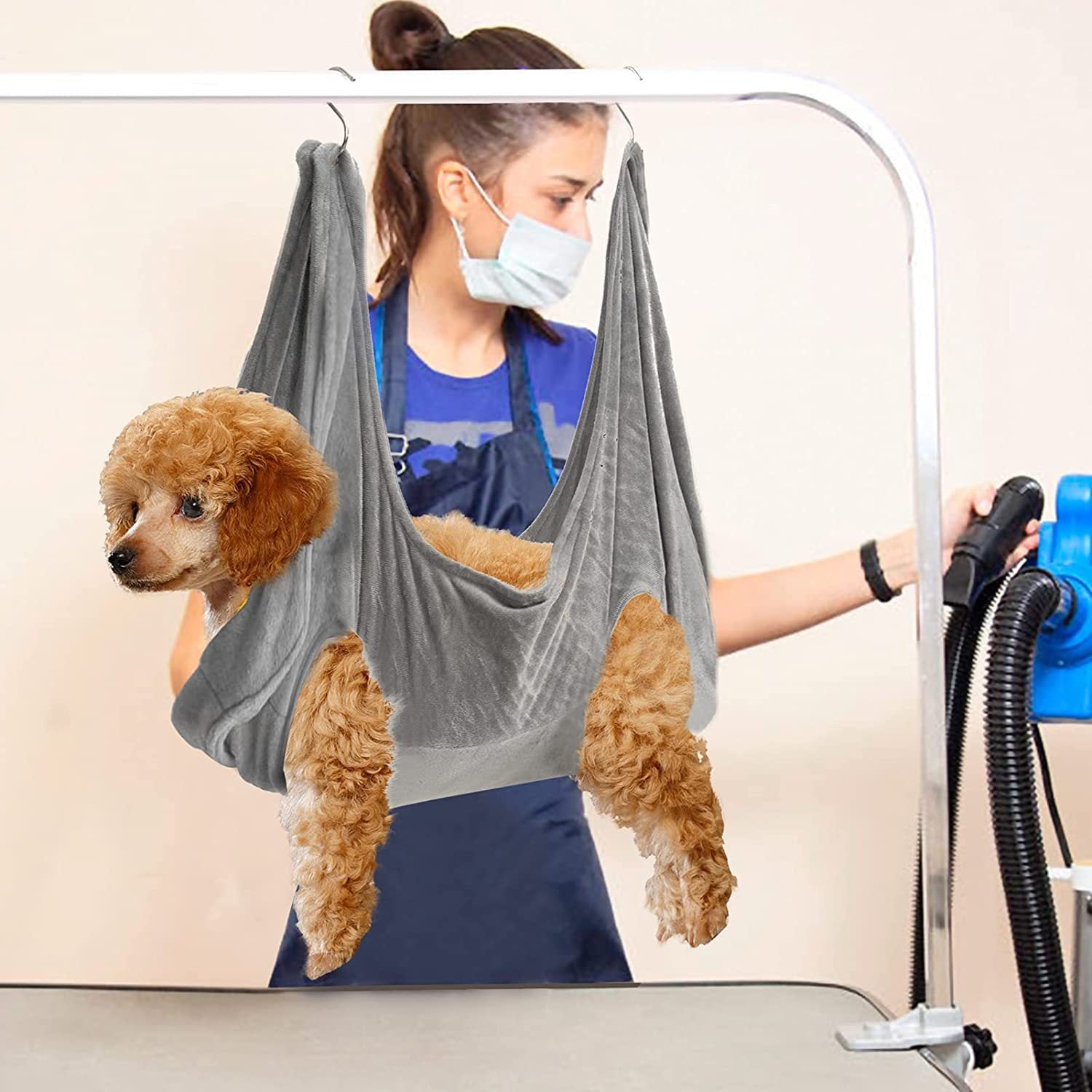 Pet Grooming Hammock - Stress-Free Dog Cat Restraint for Nail Trimming