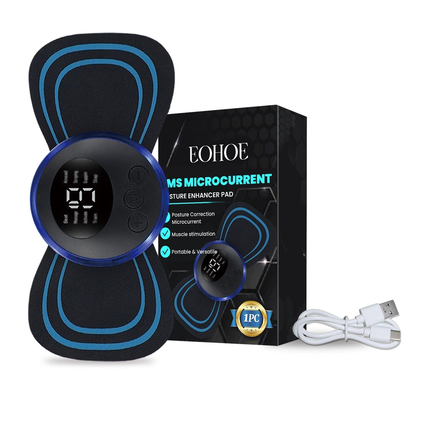 Smart Posture Enhancer Pad - USB Rechargeable Massage Device