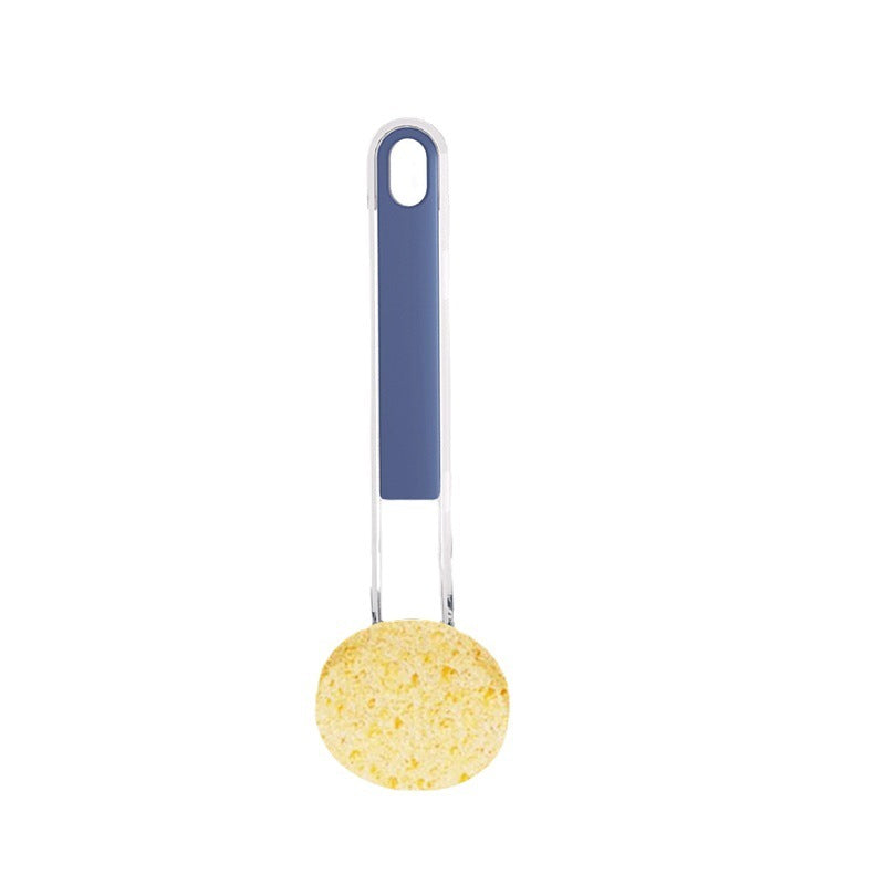 Long Handle Wok Cleaning Brush - Professional Kitchen Scrubber