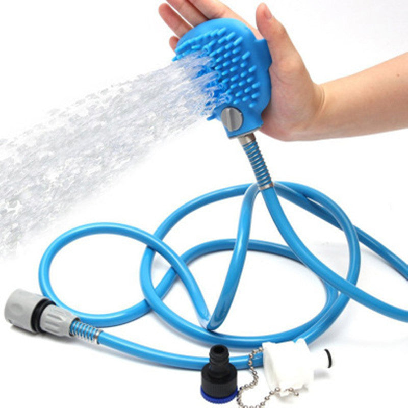 Pet Shower Sprayer &amp; Massager - Dog Cat Bathing Tool with Brush