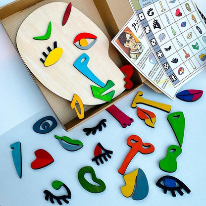 Wooden Montessori Puzzle - Stress Relief &amp; Brain Training