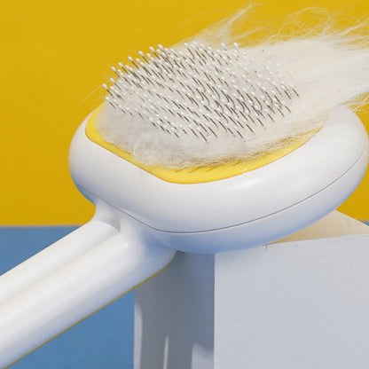 Professional Pet Grooming Brush - Stainless Steel for All Coat Types