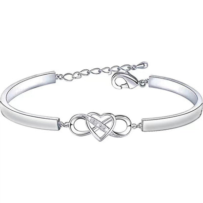 Timeless Infinity Heart Bangle