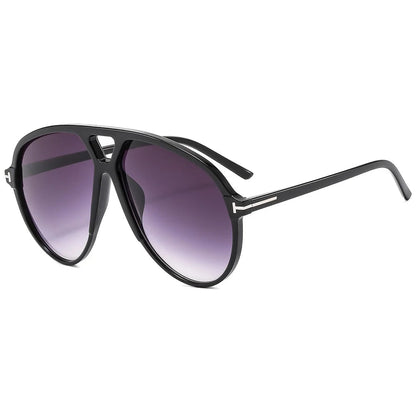Retro Pilot Oversized Sunglasses