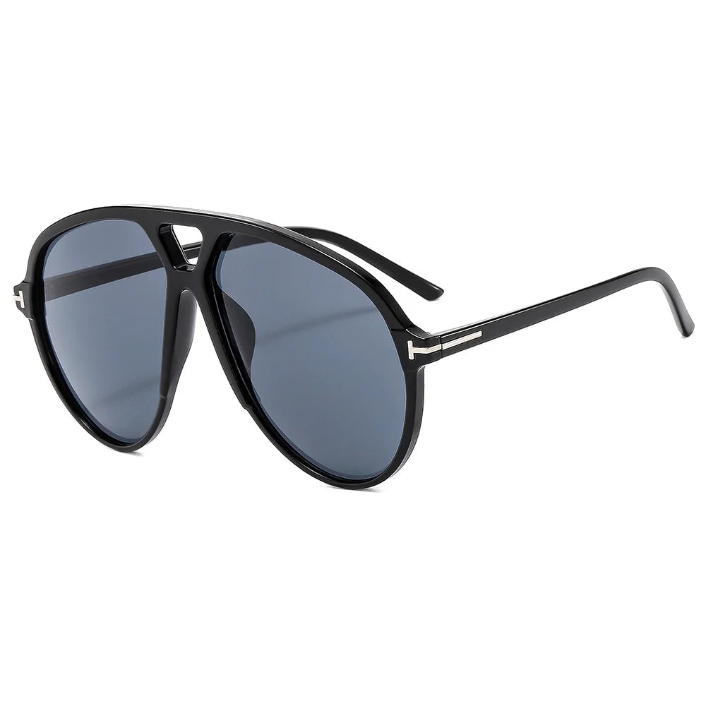 Retro Pilot Oversized Sunglasses