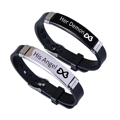 Heart Infinity Stainless Steel Bracelet