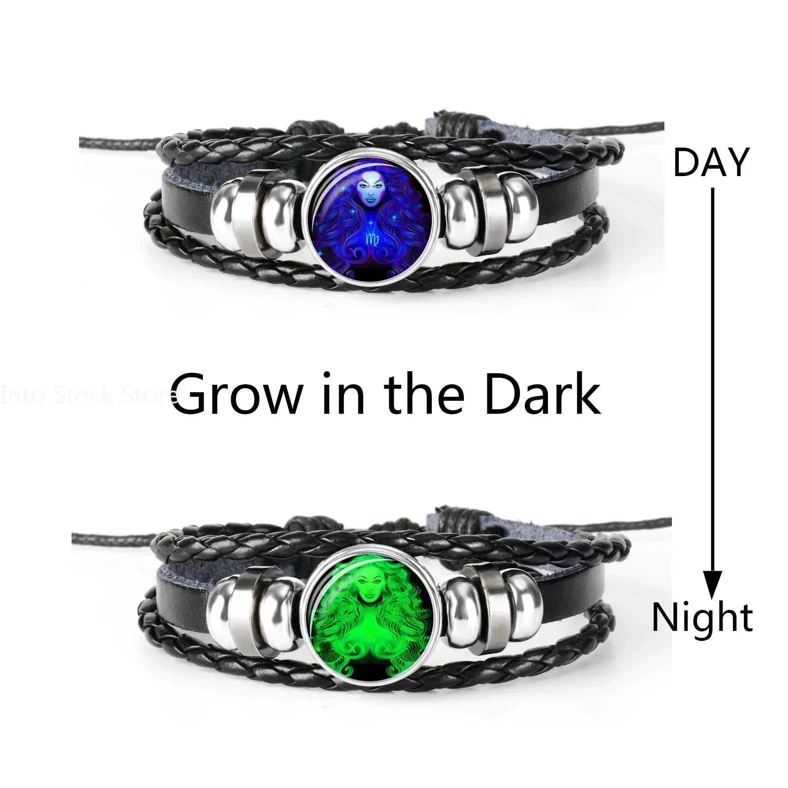 Zodiac Constellation Bracelet Braided Design Bracelet For Men Women Kids
